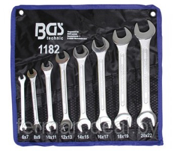 Набор рожковых ключей 6-22 мм, 8 предм. BGS 1182