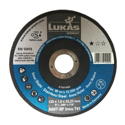 Круг зачистной по нержавеющей стали Promax Inox, 230х7,0х22,23