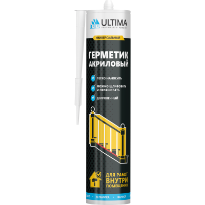 Герметик акриловый ULTIMA белый 280 мл