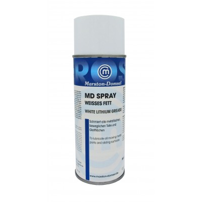 Высокоадгезивная белая литиевая смазка MD White Lithium Grease, спрей 400мл