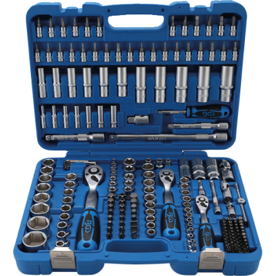 Набор головок 1/4"+3/8"+1/2", 192 предмета BGS 2243