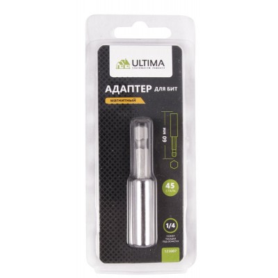 Адаптер для бит Ultima 1/4" магнит