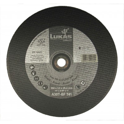 Круг отрезной по металлу для стационарных машин Premiumflex,  350x3,5x25,4