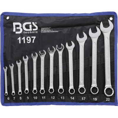 Набор ключей комбинированных BGS 1197, 6-22 мм, 12 предметов