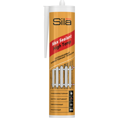Герметик силиконовый термостойкий Sila PRO Max Sealant High Temp, красный, 290 мл