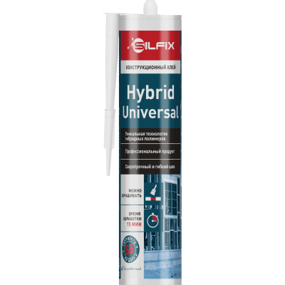 Конструкционный клей SILFIX Hybrid Universal, белый, 280 мл